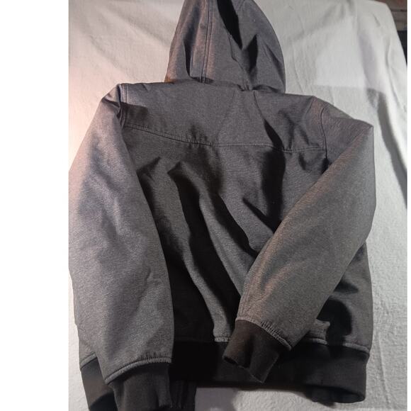 Levi’s Sherpa Lined Hooded Jacket Men’s S Gray Winter Coat Warm Zip Up Workwear - Picture 7 of 7